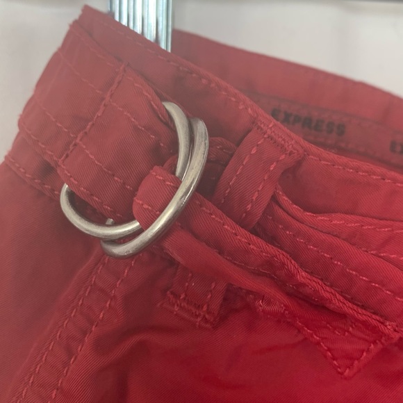 Express Y2K Vintage Red Parachute Pants Size Medium - Picture 5 of 7